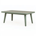 Tavolo da giardino 150 x 90 x 75 cm in plastica verde salvia con piano traforato