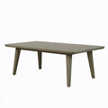 Tavolo da giardino 150 x 90 x 75 cm in resina tortora - rettangolare
